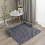 Velvet Pet Sofa Bed - Image 9