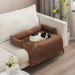 Velvet Pet Sofa Bed - Image 7