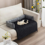 Velvet Pet Sofa Bed - Image 3