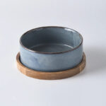 Ceramic Bowls w/ Wooden Tray - Image 7