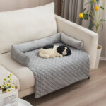 Velvet Pet Sofa Bed - Image 6