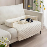 Velvet Pet Sofa Bed - Image 4