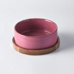 Ceramic Bowls w/ Wooden Tray - Image 8